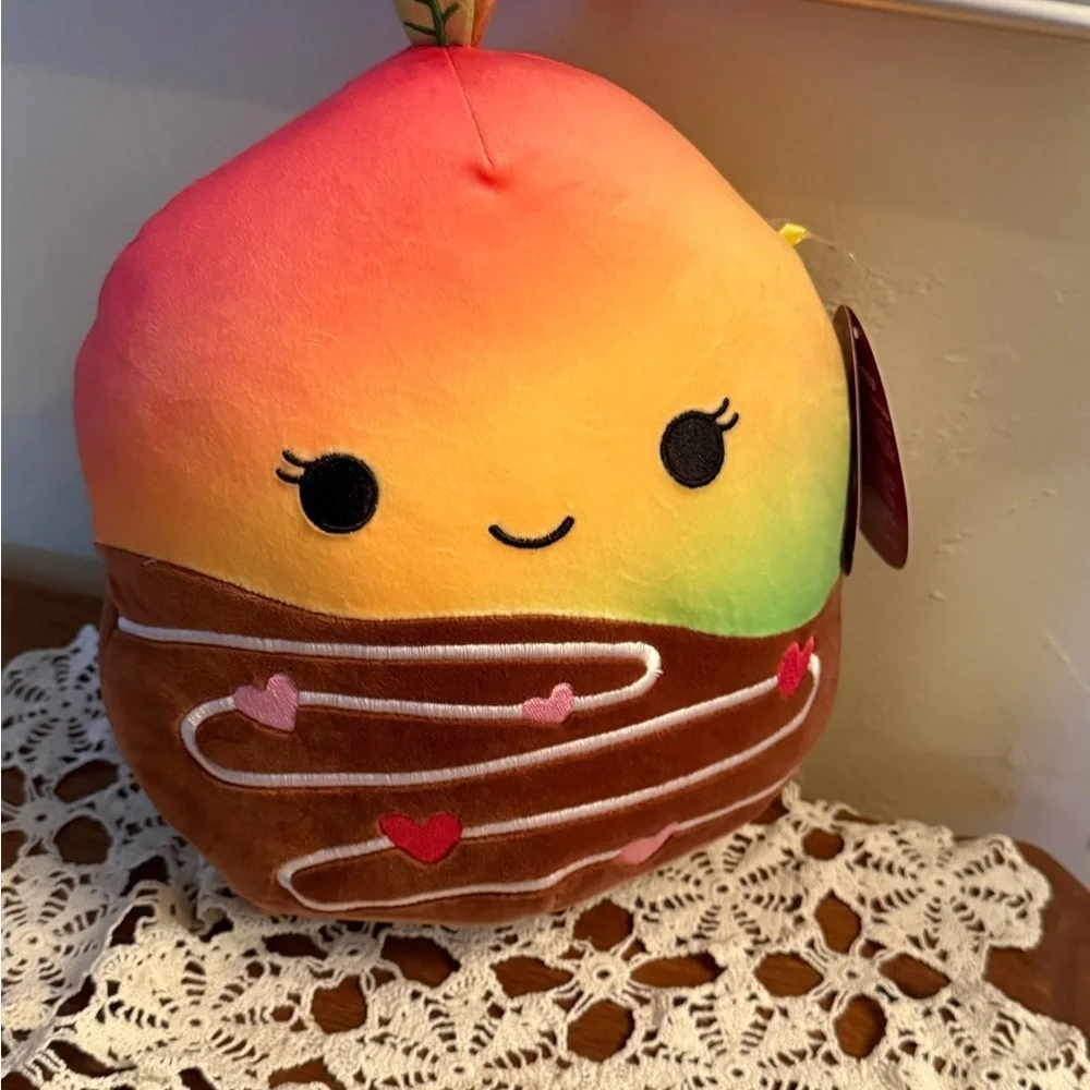 Ximena Squishmallow Chocolate Covered Colorful Plush Stuffy Pillow NEW mango